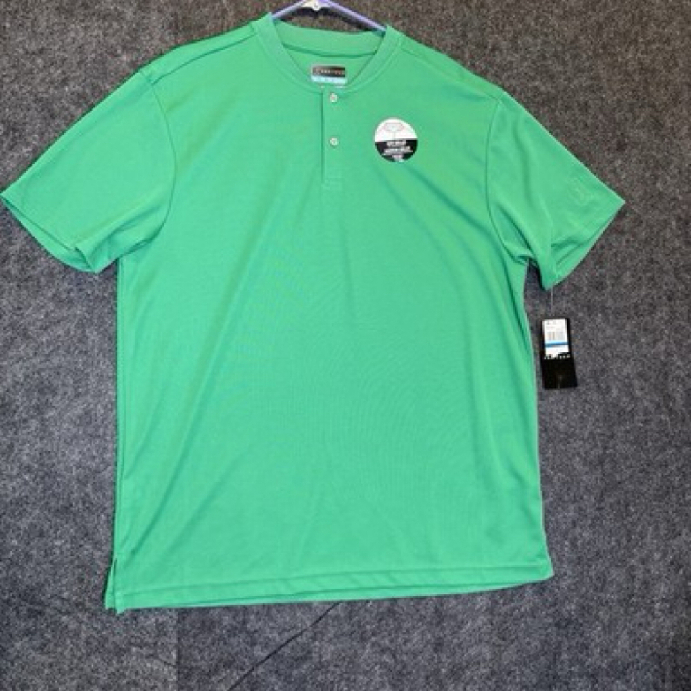 PGA Tour Polo Shirt Men's XL 2 Button New Collar NWT Casual